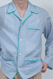 Leno Weave Pajama Shirt LIGHT BLUE