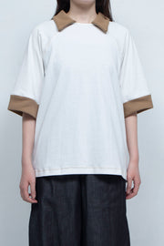 Cut sew with collar white