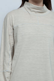 High neck pullover