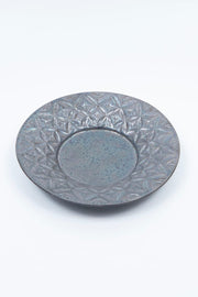 HINOMIYA 「kiriko」 saucer plate -黒煌-