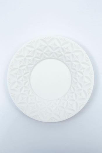 HINOMIYA 「kiriko」 saucer plate -white-