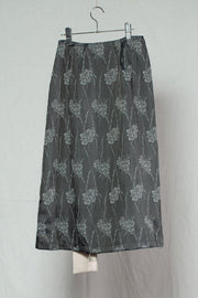 Flower Satin Skirt