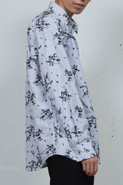 Magnolia embroidered dress-shirt