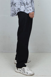 Embroidered straight trouser