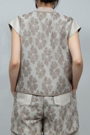 Flower Jacquard TOBI Vest