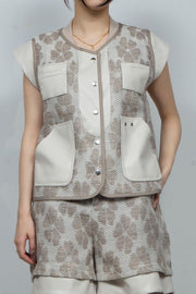 Flower Jacquard TOBI Vest
