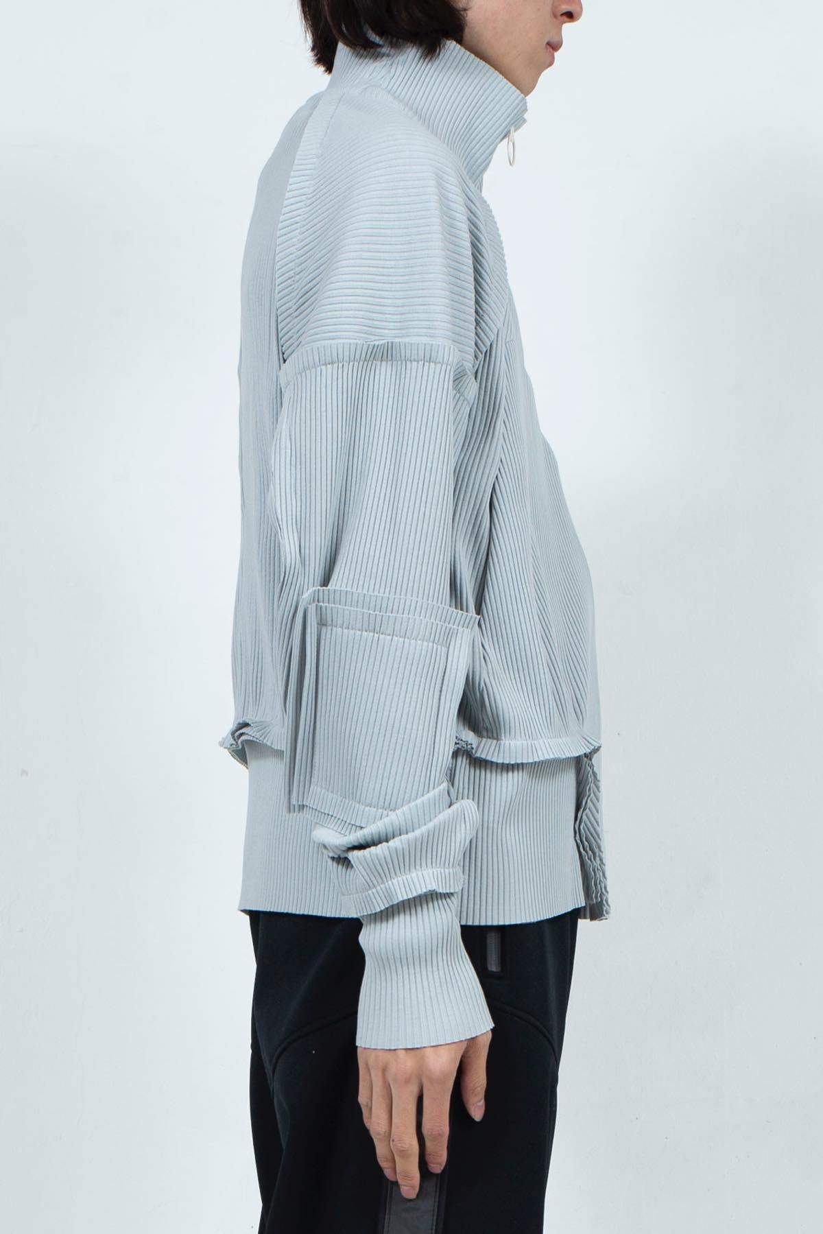 BALMUNG 22AW03 レイヤーリブフライスジャージ　グレー BALMUNG 22AW03 レイヤーリブフライスジャージグレー