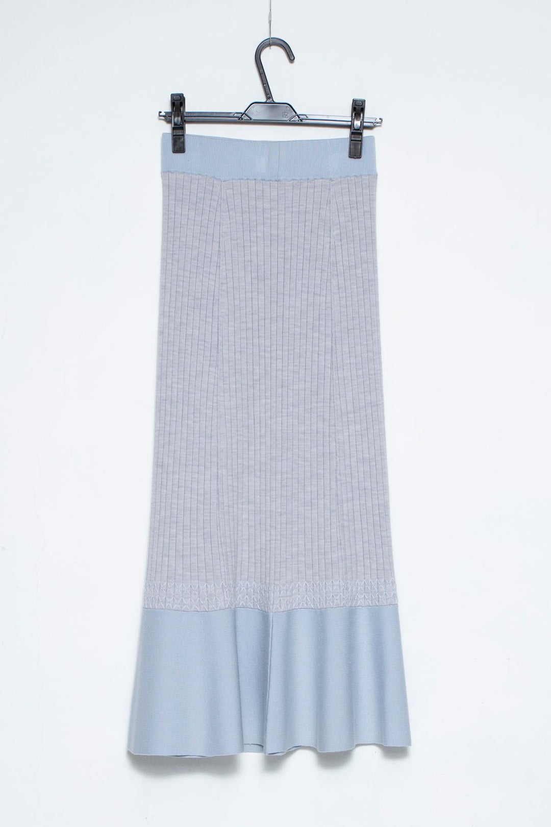 Create Clair knit skirt light blue