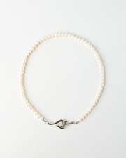 heart pearl choker <h-002>