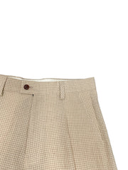 Graph Check Trousers BEIGE