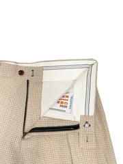 Graph Check Trousers BEIGE