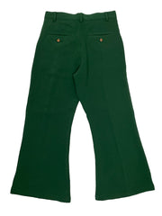 Crepe Georgette Bootcut Trousers IVY GREEN