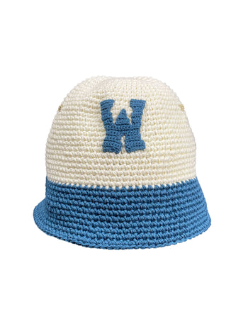 Hand Knit Rogo Bucket Hat BLUE