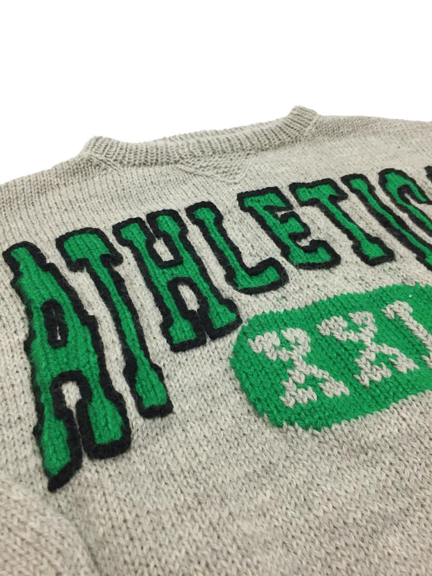 Hand knit College Sweater