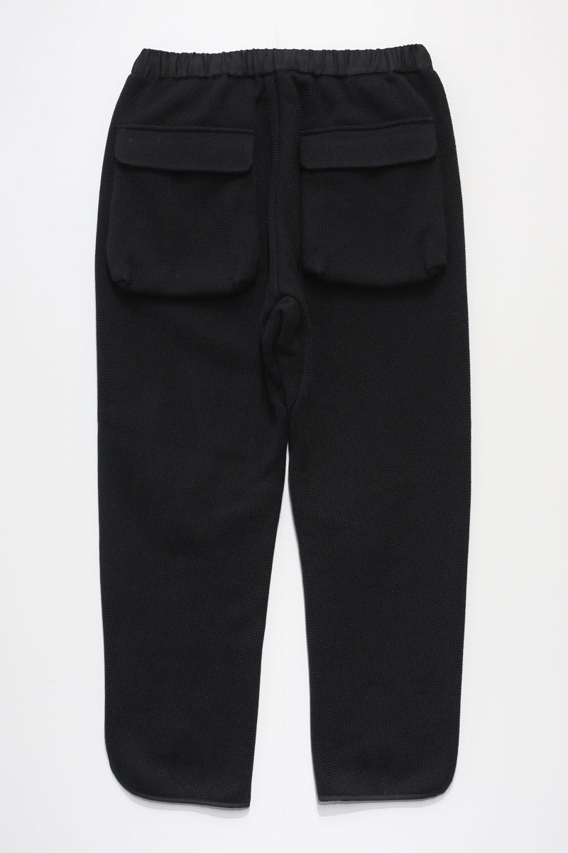 Wool Raschel Slit Easy Pants