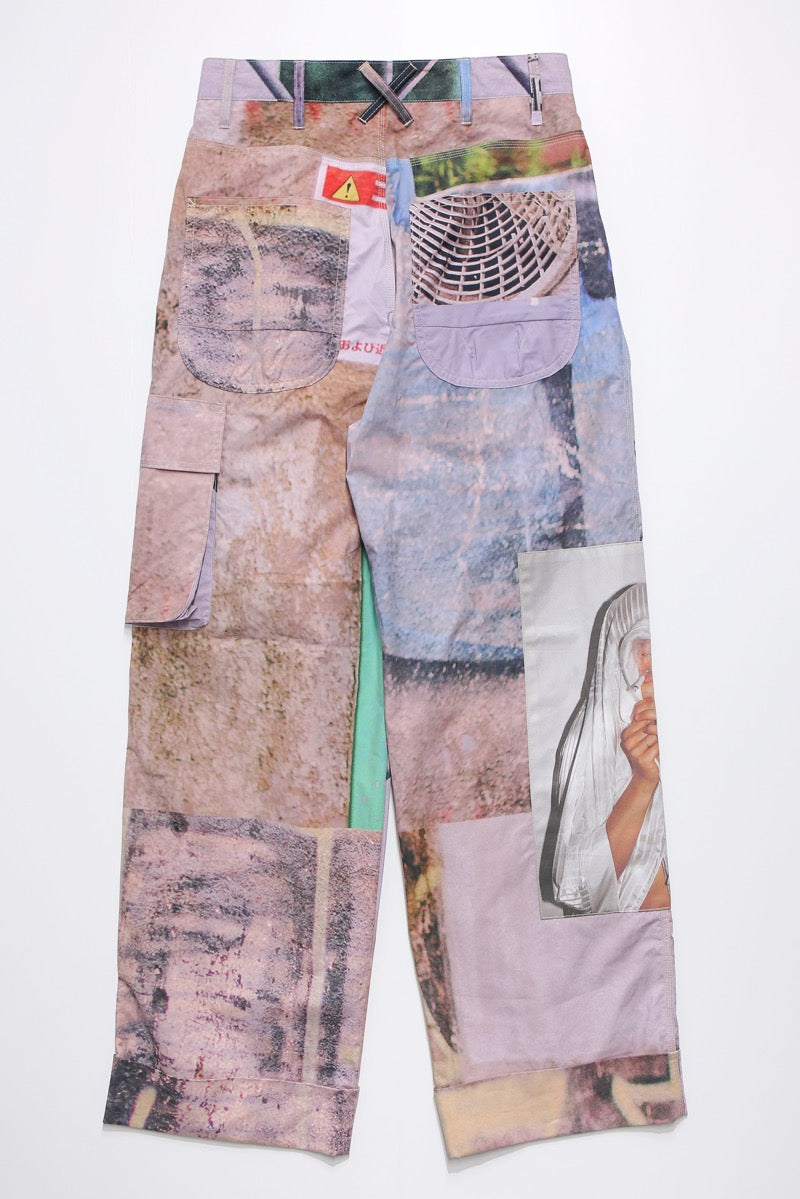 Graphic wide pants