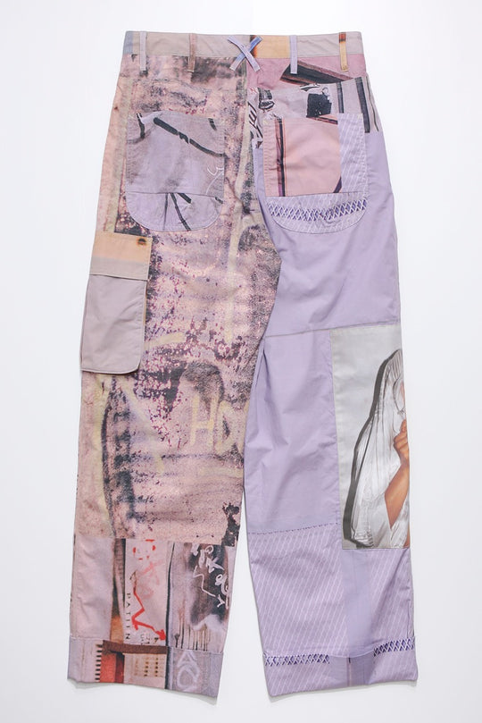 Graphic wide pants