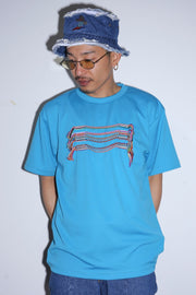Embroidery T-Shirt  Light Blue2